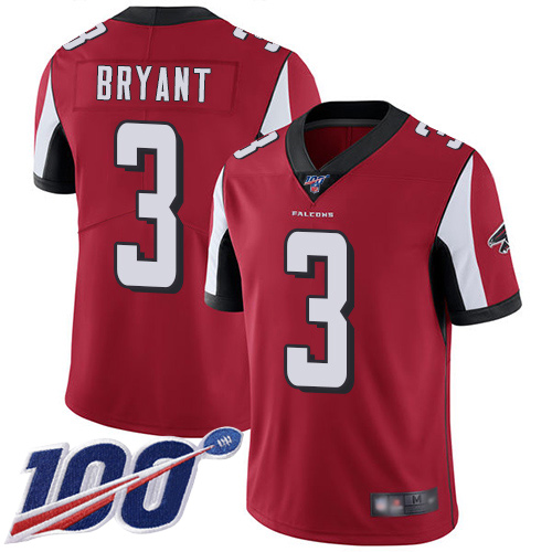 Atlanta Falcons Limited Red Men Matt Bryant Home Jersey NFL Football #3 100th Season Vapor Untouchable
